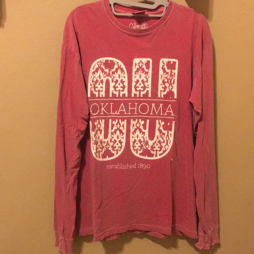 OU, RED LONG SLEEVE